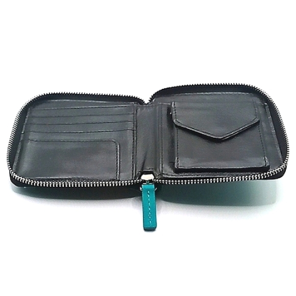 Womens NWOT Nine West Dark Teal And Silver Wallet - Picture 2 of 2